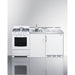Summit Prefabricated Kitchens & Kitchenettes Summit 72" Wide All-in-One Kitchenette with Gas Range ACK72GASW