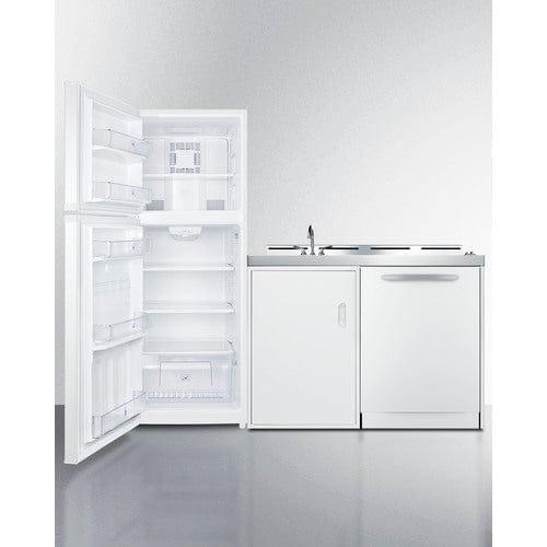 Summit Prefabricated Kitchens & Kitchenettes Summit 75" Wide All-In-One Kitchenette with Dishwasher ACKDW75