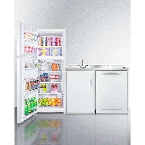 Summit Prefabricated Kitchens & Kitchenettes Summit 75" Wide All-In-One Kitchenette with Dishwasher ACKDW75