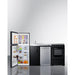 Summit Kitchennettes Summit 80" Wide All-In-One Kitchenette with Range and Dishwasher ACK80HT