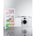 Summit Prefabricated Kitchens & Kitchenettes Summit 86" Wide All-In-One Kitchenette with Washer/Dryer Combo ACKSPWD86