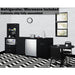 Summit Prefabricated Kitchens & Kitchenettes Summit 95" Wide Casework Suite with Refrigerator and Microwave, ADA Height CWSUITE95R