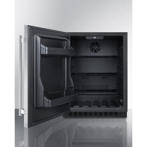 Summit Summit AL54CSSLHD| 24" Wide Built-In All-Refrigerator | ADA