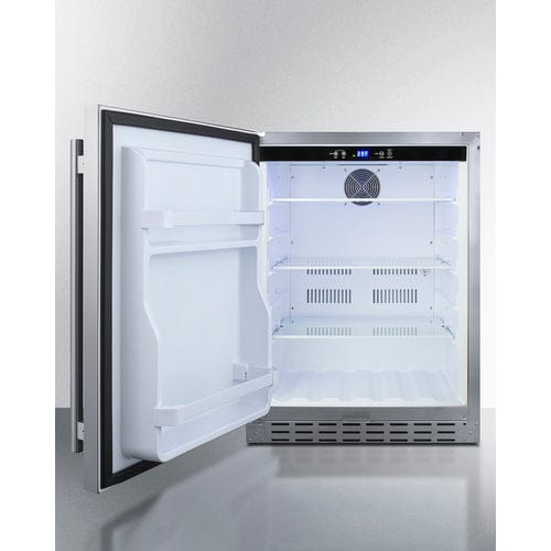 Summit Healthcare Refrigerator Summit AL55OSCSSLHD 24" Built-In Outdoor Refrigerator, ADA Compliant