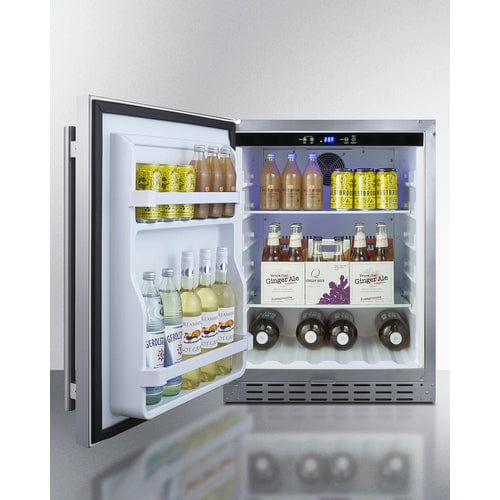 Summit Healthcare Refrigerator Summit AL55OSCSSLHD 24" Built-In Outdoor Refrigerator, ADA Compliant