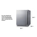 Summit Healthcare Refrigerator Summit AL55OSCSSLHD 24" Built-In Outdoor Refrigerator, ADA Compliant
