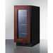 Summit Healthcare Refrigerator Summit ALBV15PNR 15" Wide Built-In Beverage Center, ADA Compliant (Panel Not Included)