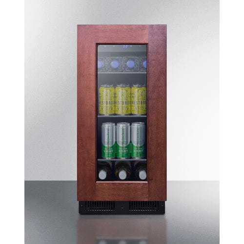 Summit Healthcare Refrigerator Summit ALBV15PNR 15&quot; Wide Built-In Beverage Center, ADA Compliant (Panel Not Included)