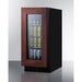 Summit Healthcare Refrigerator Summit ASDG1521PNR 15" Wide Built-In Beverage Center, ADA Compliant (Panel Not Included)