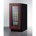 Summit Healthcare Refrigerator Summit ASDG1521PNRLHD 15" Wide Built-In Beverage Center, ADA Compliant (Panel Not Included)