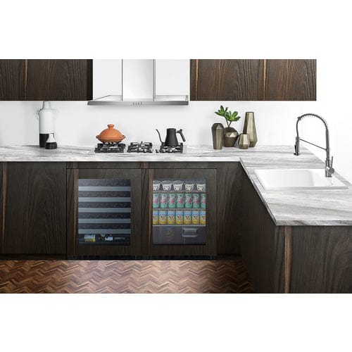 Summit Healthcare Refrigerator Summit ASDG2411PNR 24" Wide Built-In Beverage Center, ADA Compliant (Panel Not Included)