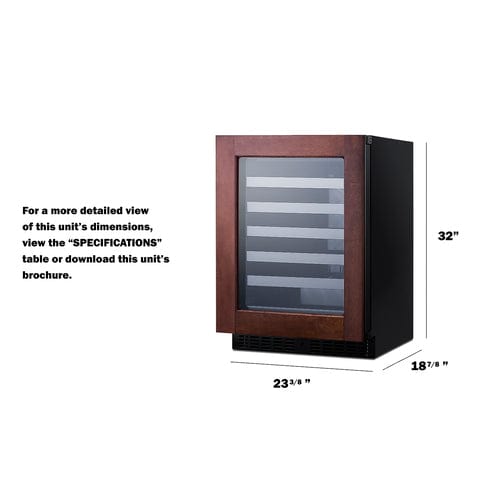 Summit Summit ASDW2412PNR | 24" Wide Built-In Wine Cellar | ADA