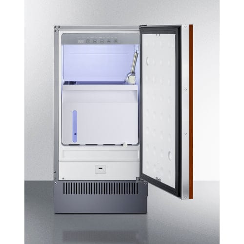 Summit Healthcare Refrigerator Summit BIM182IFLHD 18" Wide Clear Icemaker (Panel Not Included)