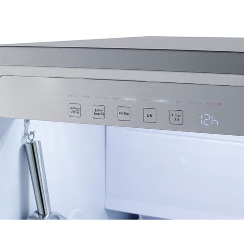 Summit Healthcare Refrigerator Summit BIM182LHD 18" Wide Clear Icemaker