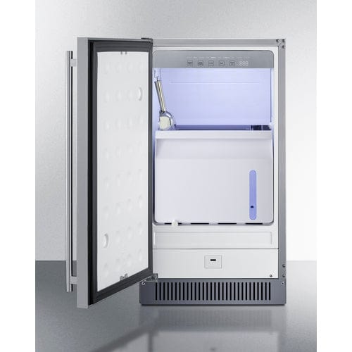 Summit Ice Makers Summit BIM182OSADALHD | 18" Wide Outdoor Clear Icemaker | ADA