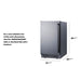 Summit Ice Makers Summit BIM182OSADALHD | 18" Wide Outdoor Clear Icemaker | ADA
