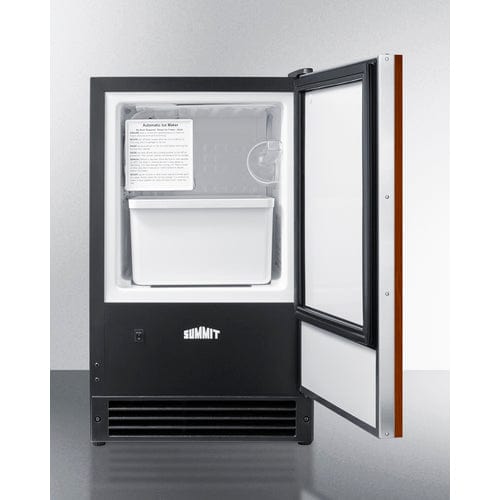 Summit Healthcare Refrigerator Summit BIM26IF 15 lb. Drain-Free Built-In Icemaker (Panel Not Included)