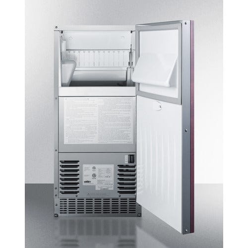 Summit Healthcare Refrigerator Summit BIM68OSPUMPIF | 62 lb. Clear Outdoor/Indoor Icemaker