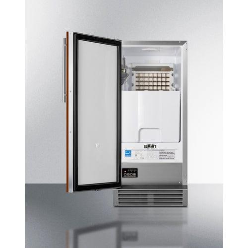 Summit Ice Makers Summit Built-In 50 lb. Clear Icemaker (Panel Not Included) BIM44GCSSIF