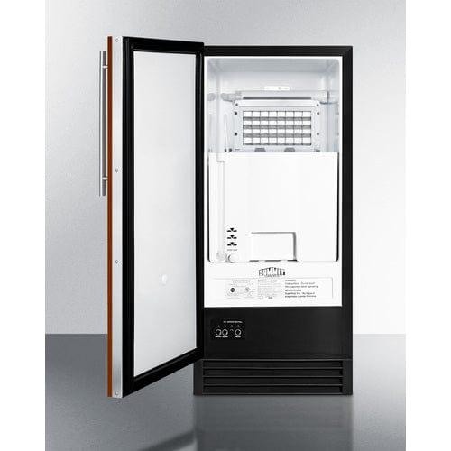 Summit Ice Makers Summit Built-In 50 lb. Clear Icemaker (Panel Not Included) BIM44GIF