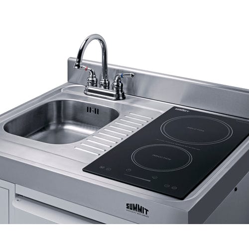 Summit Prefabricated Kitchens & Kitchenettes Summit C30IND | 30" Wide All-In-One Kitchenette