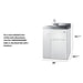 Summit Prefabricated Kitchens & Kitchenettes Summit C30IND | 30" Wide All-In-One Kitchenette