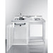 Summit Prefabricated Kitchens & Kitchenettes Summit C48ELGLASSNR | 48" Wide All-In-One Kitchenette