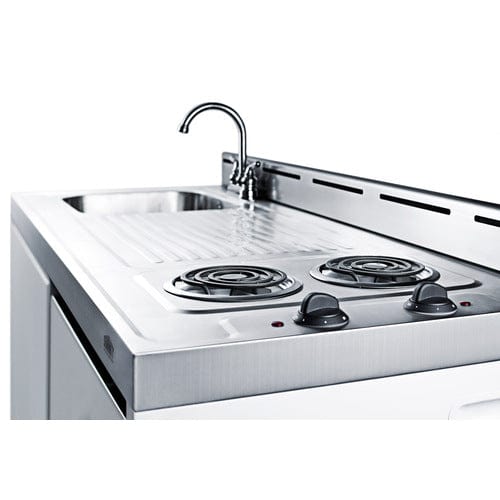 Summit Prefabricated Kitchens & Kitchenettes Summit C48ELNR | 48" Wide All-In-One Kitchenette