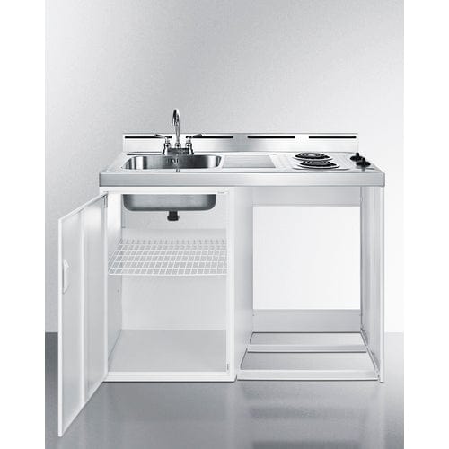 Summit Prefabricated Kitchens & Kitchenettes Summit C48ELNR | 48" Wide All-In-One Kitchenette