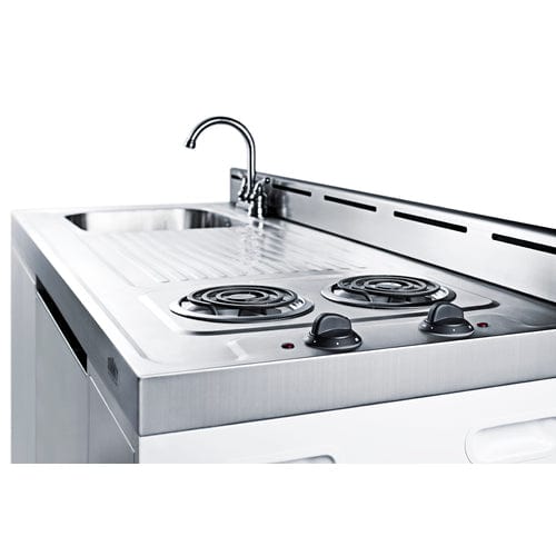 Summit Prefabricated Kitchens & Kitchenettes Summit C60ELNR | 60" Wide All-In-One Kitchenette