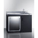 Summit Prefabricated Kitchens & Kitchenettes Summit CK48NCSINKR | 48" Wide All-In-One Kitchenette