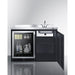 Summit Prefabricated Kitchens & Kitchenettes Summit CK48NCSINKR | 48" Wide All-In-One Kitchenette