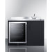 Summit Prefabricated Kitchens & Kitchenettes Summit CK48NCSINKR | 48" Wide All-In-One Kitchenette