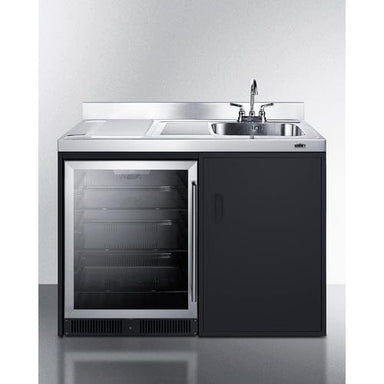 Summit Prefabricated Kitchens & Kitchenettes Summit CK48NCSINKR | 48" Wide All-In-One Kitchenette