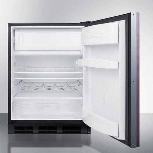 Summit Refrigerators Summit CT663BKIF | 24" Wide Refrigerator-Freezer