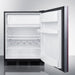 Summit Refrigerators Summit CT663BKIF | 24" Wide Refrigerator-Freezer