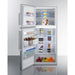 Summit Refrigerators Summit FF1513SSLHD | 28" Wide Top Mount Refrigerator-Freezer