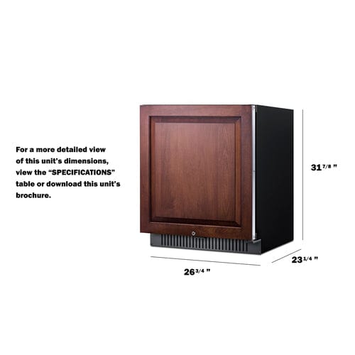 Summit Summit FF27BSSADAIF | 27" Wide Built-In All-Refrigerator | ADA