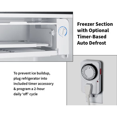 Summit Healthcare Refrigerator Summit FF43BADA 19" Wide Refrigerator-Freezer, ADA Compliant