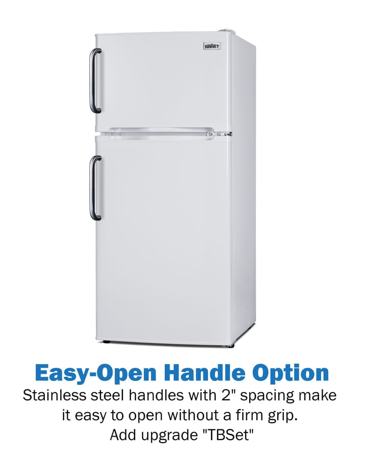 Summit Refrigerators Summit FF712W | 19" Wide Top Mount Refrigerator-Freezer