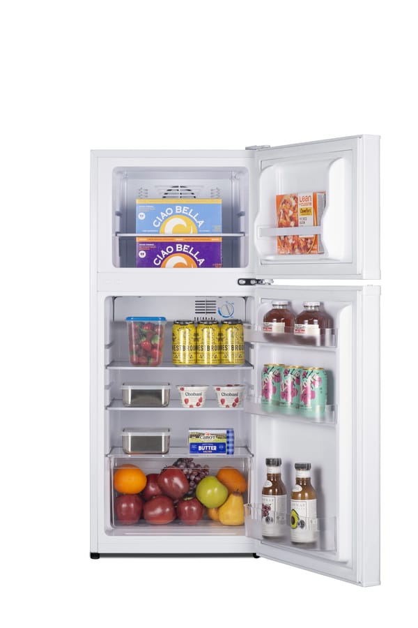 Summit Refrigerators Summit FF712W | 19" Wide Top Mount Refrigerator-Freezer