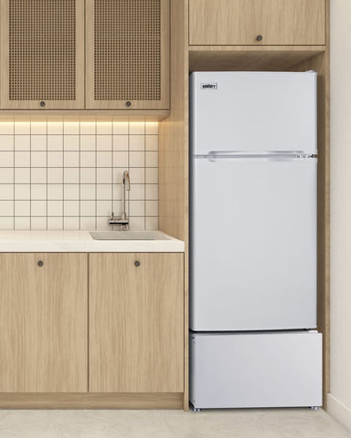 Summit Refrigerators Summit FF712W | 19" Wide Top Mount Refrigerator-Freezer