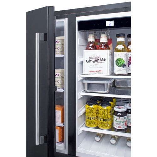 Summit Refrigerators Summit FFRF3070BL | 30" Wide Built-In Refrigerator-Freezer