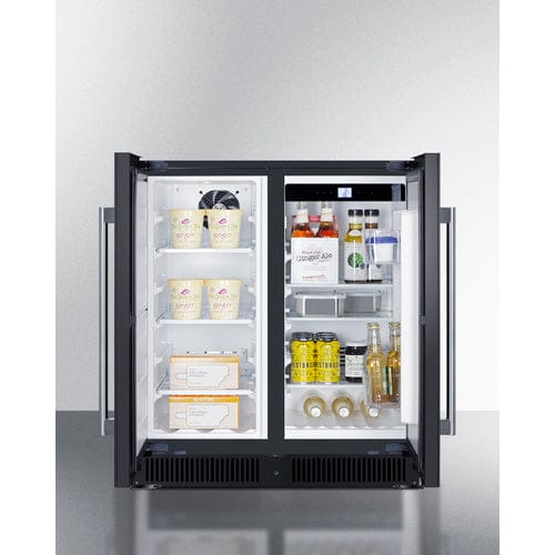 Summit Refrigerators Summit FFRF3070BL | 30" Wide Built-In Refrigerator-Freezer