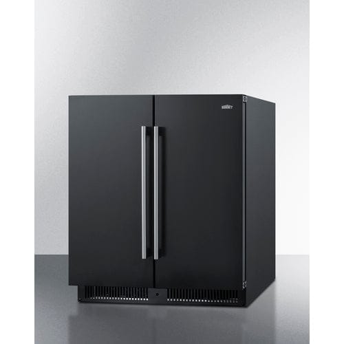 Summit Refrigerators Summit FFRF3070BL | 30" Wide Built-In Refrigerator-Freezer