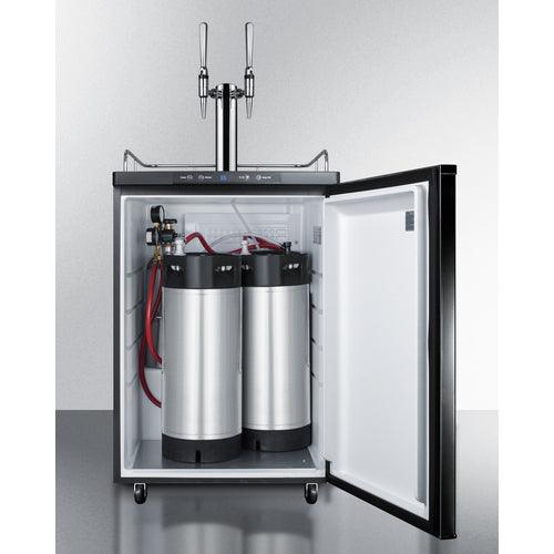 Summit Prefabricated Kitchens &amp; Kitchenettes Summit KITSTOUTTWIN Stout Beer Dispensing Tap Kit