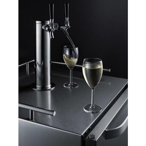 Summit Prefabricated Kitchens &amp; Kitchenettes Summit KITWINETWIN Wine Dispensing Tap Kit