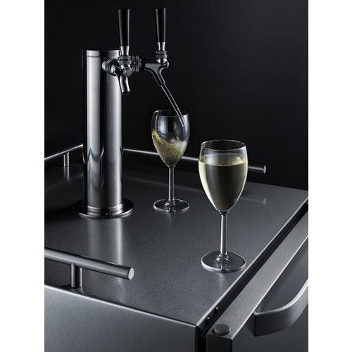 Summit Prefabricated Kitchens & Kitchenettes Summit KITWINETWIN Wine Dispensing Tap Kit
