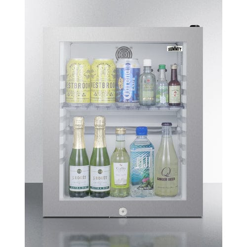 Summit Healthcare Refrigerator Summit MB13GLSS 16" Wide Compact Minibar