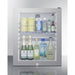Summit Healthcare Refrigerator Summit MB13GLSS 16" Wide Compact Minibar